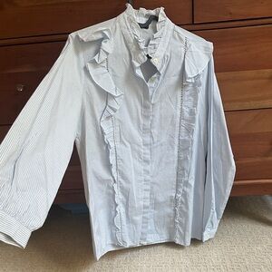 Striped Ruffle Shirt